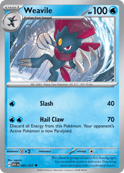 Weavile Ascended Heroes card