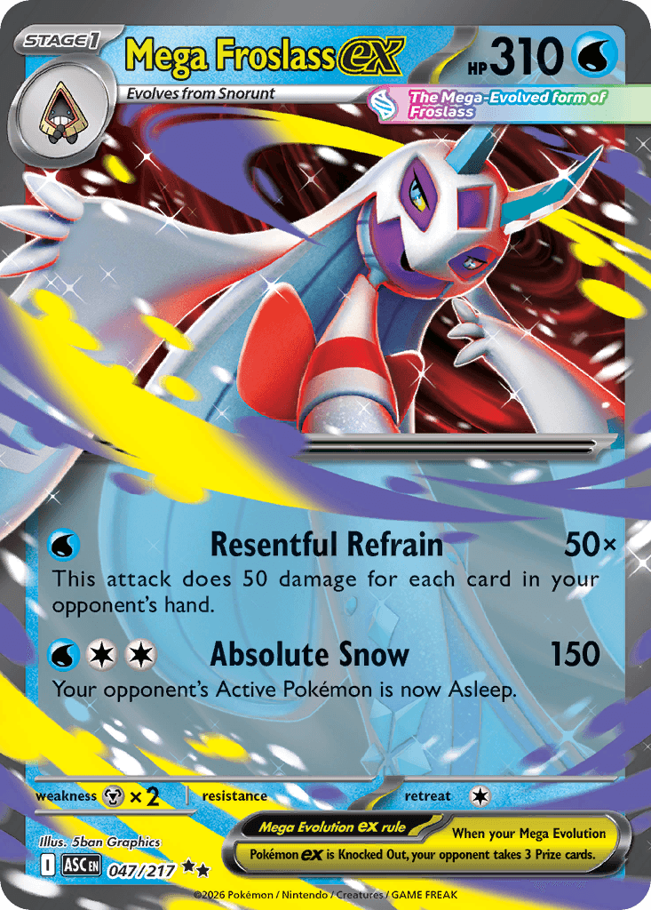 Mega Froslass ex Ascended Heroes card