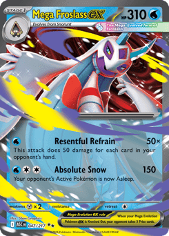 Mega Froslass ex Ascended Heroes card