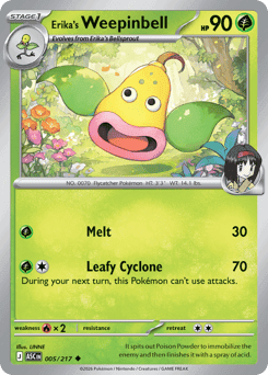 Erika's Weepinbell Ascended Heroes card