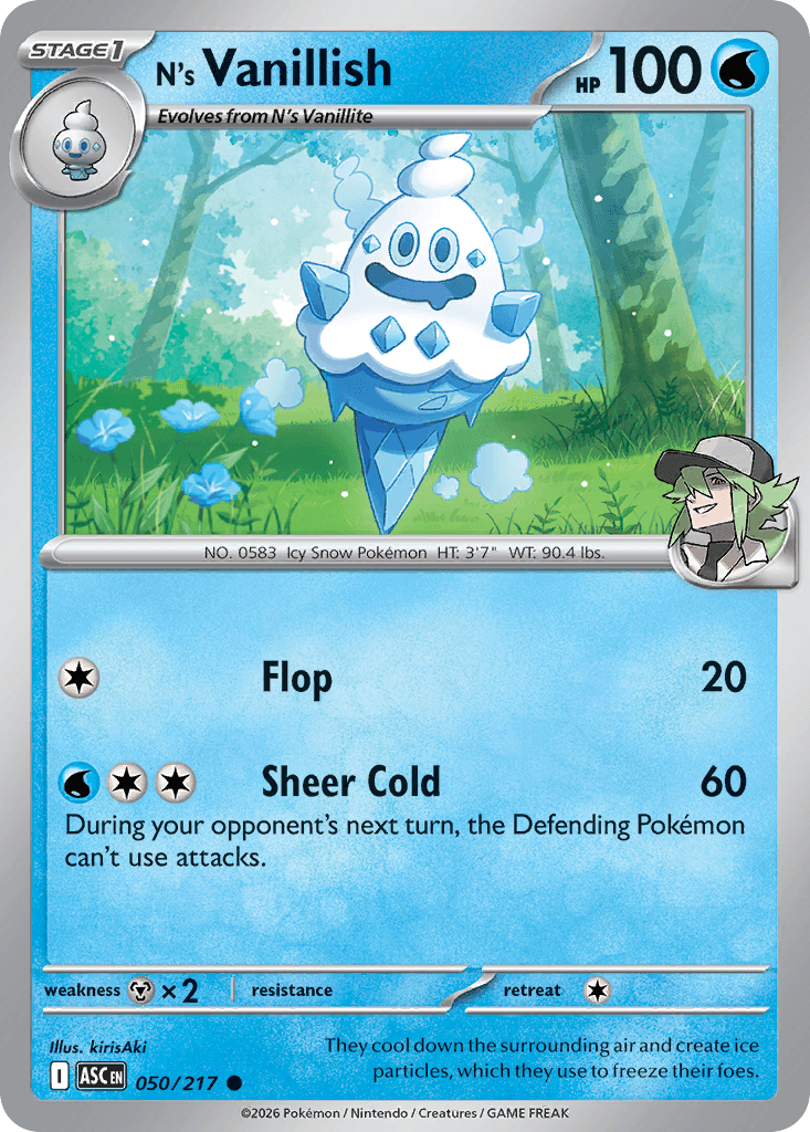 N's Vanillish Ascended Heroes card