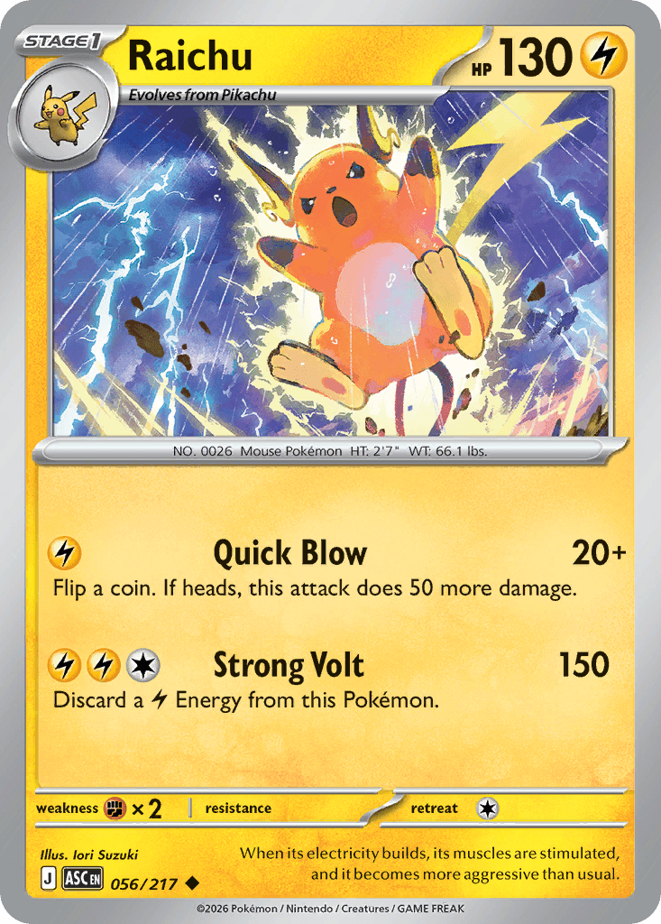Raichu Ascended Heroes card