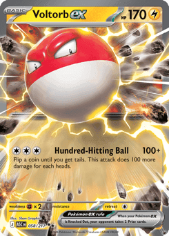 Voltorb ex Ascended Heroes card