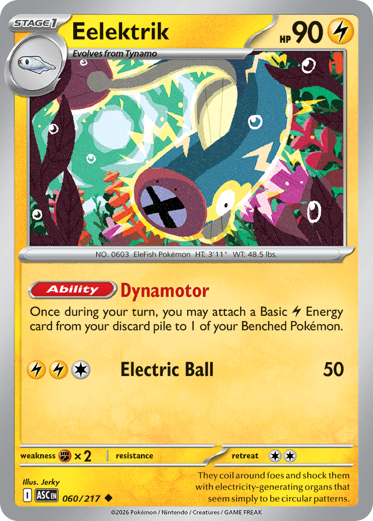 Eelektrik Ascended Heroes card