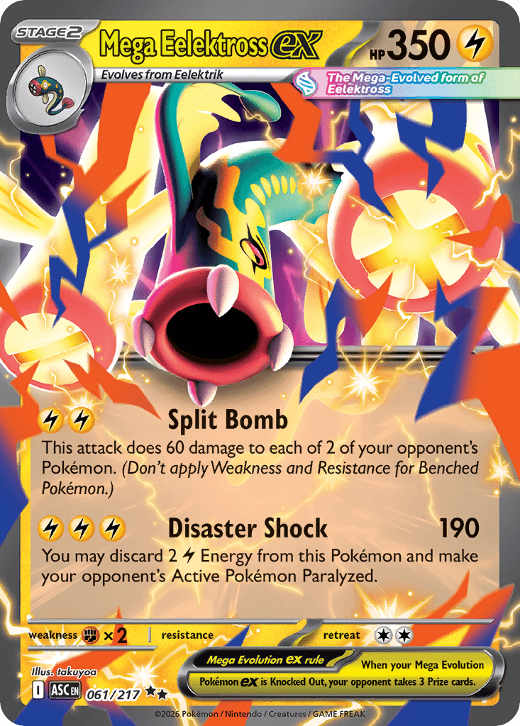 Mega Eelektross ex Ascended Heroes card