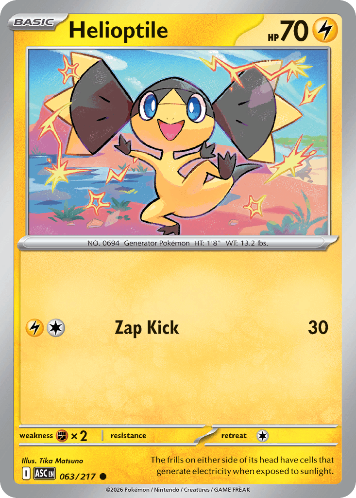 Helioptile Ascended Heroes card