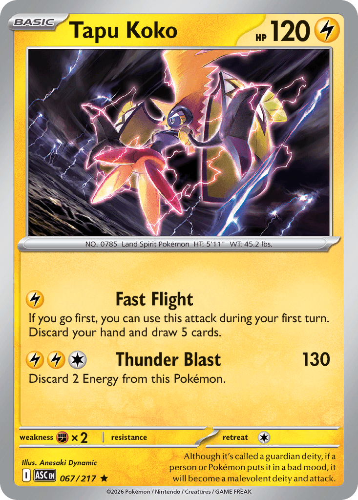 Tapu Koko Ascended Heroes card