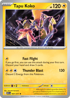 Tapu Koko Ascended Heroes card