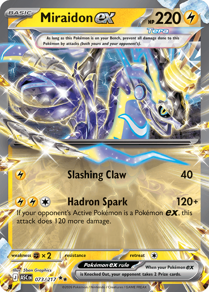 Miraidon ex Ascended Heroes card