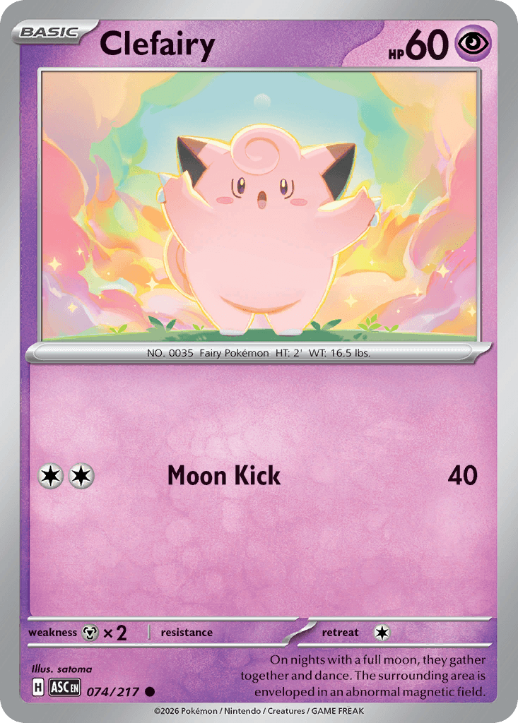 Clefairy Ascended Heroes card