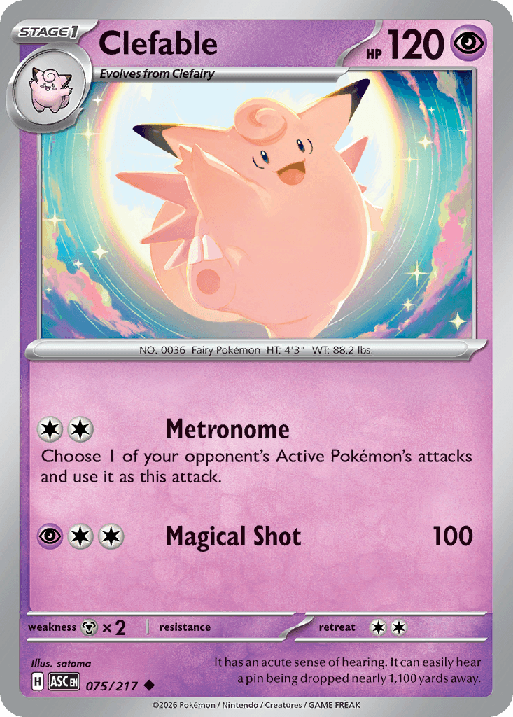 Clefable Ascended Heroes card