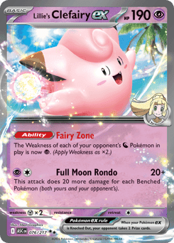 Lillie's Clefairy ex Ascended Heroes card