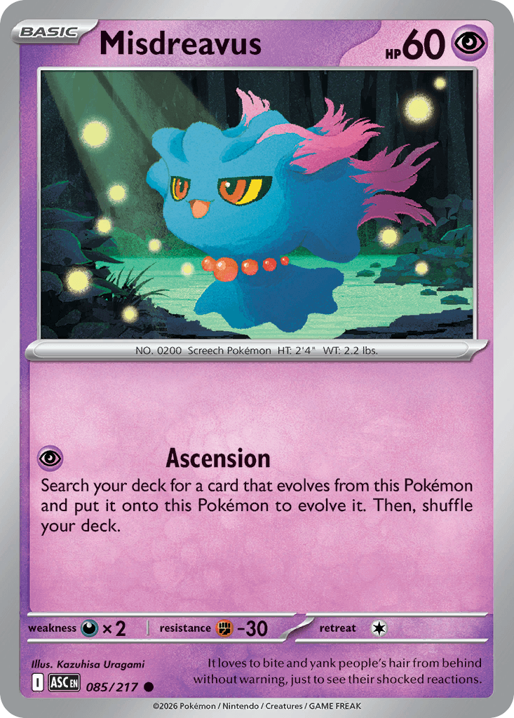 Misdreavus Ascended Heroes card
