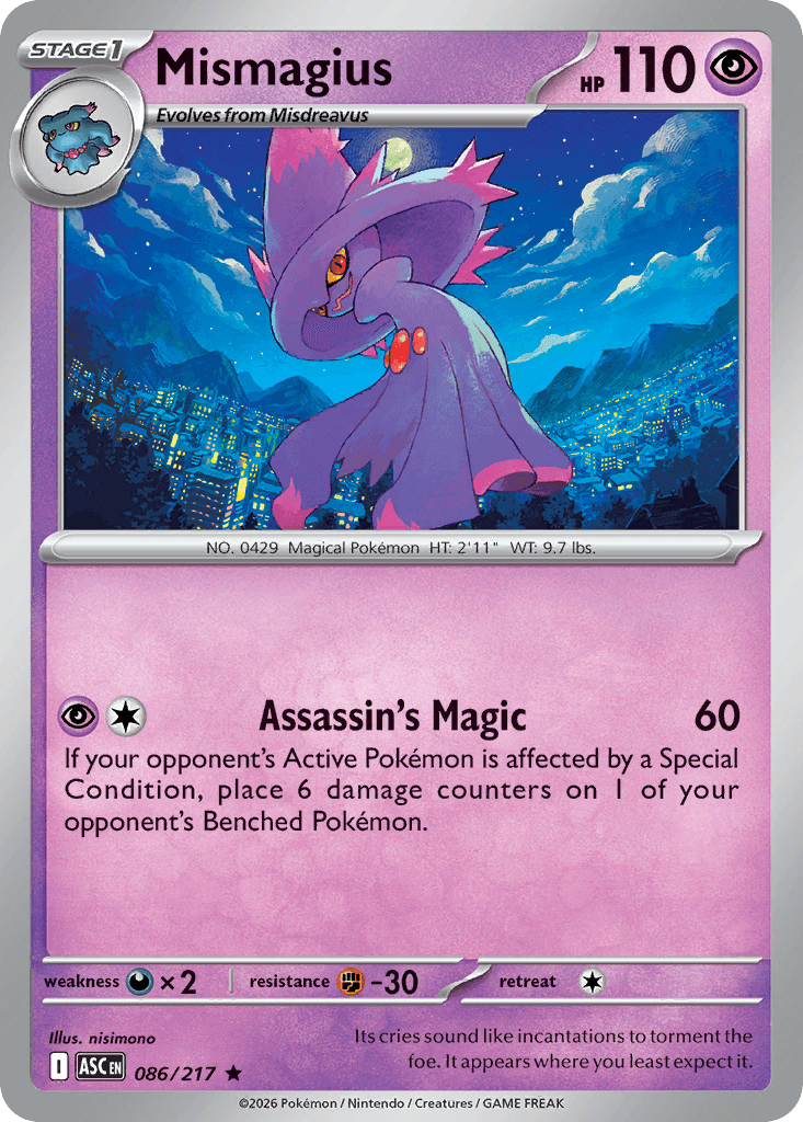 Mismagius Ascended Heroes card