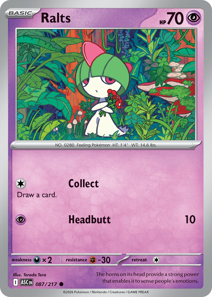 Ralts Ascended Heroes card