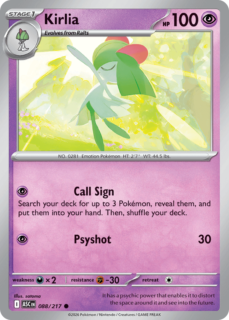 Kirlia Ascended Heroes card