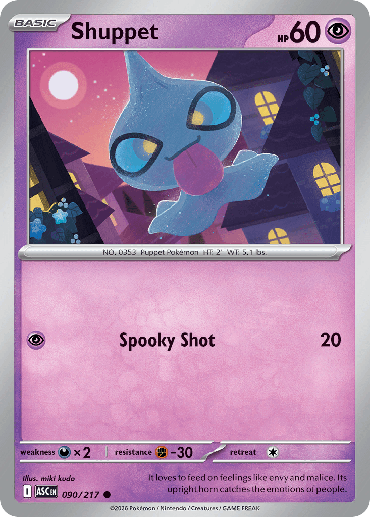 Shuppet Ascended Heroes card