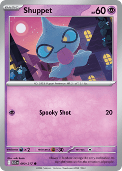 Shuppet Ascended Heroes card