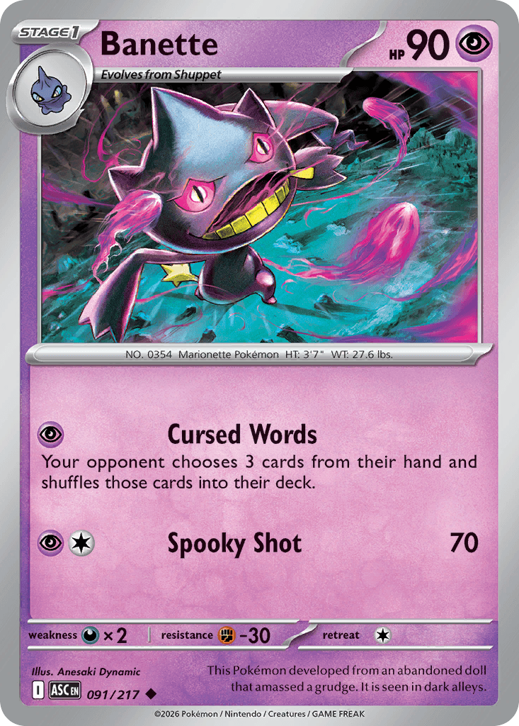 Banette Ascended Heroes card