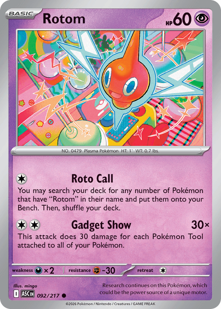 Rotom Ascended Heroes card