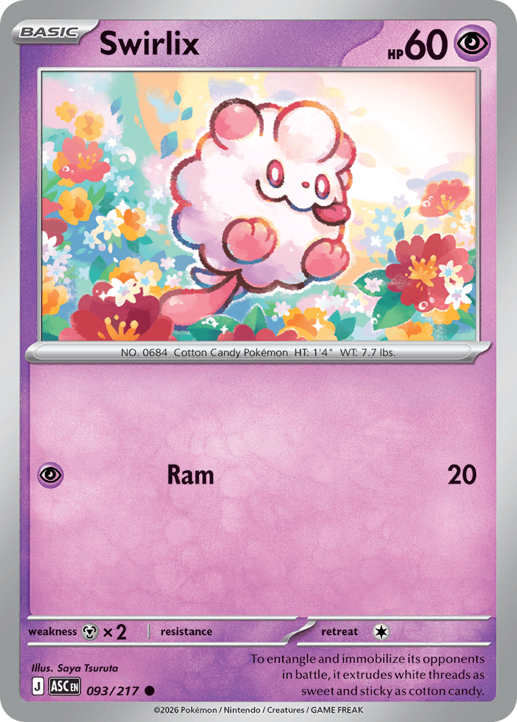 Swirlix Ascended Heroes card