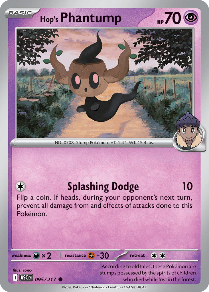 Hop's Phantump Ascended Heroes card