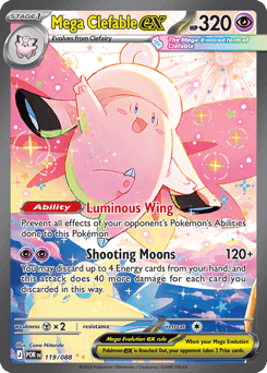 Mega Clefable ex Perfect Order card