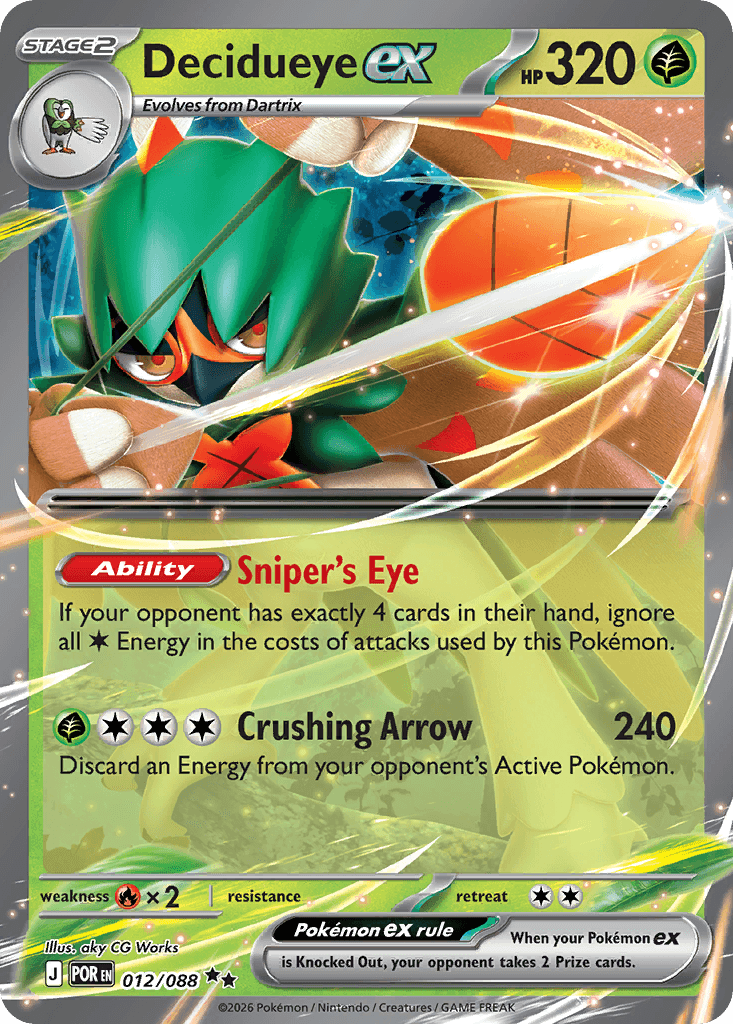 Decidueye ex Perfect Order card