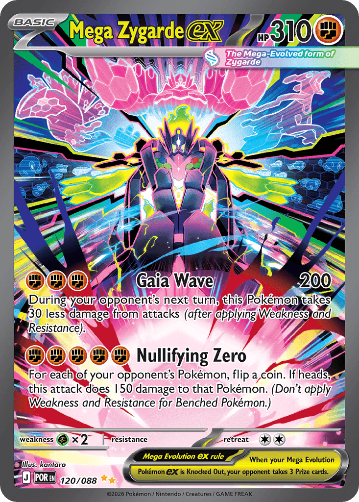 Mega Zygarde ex Perfect Order card