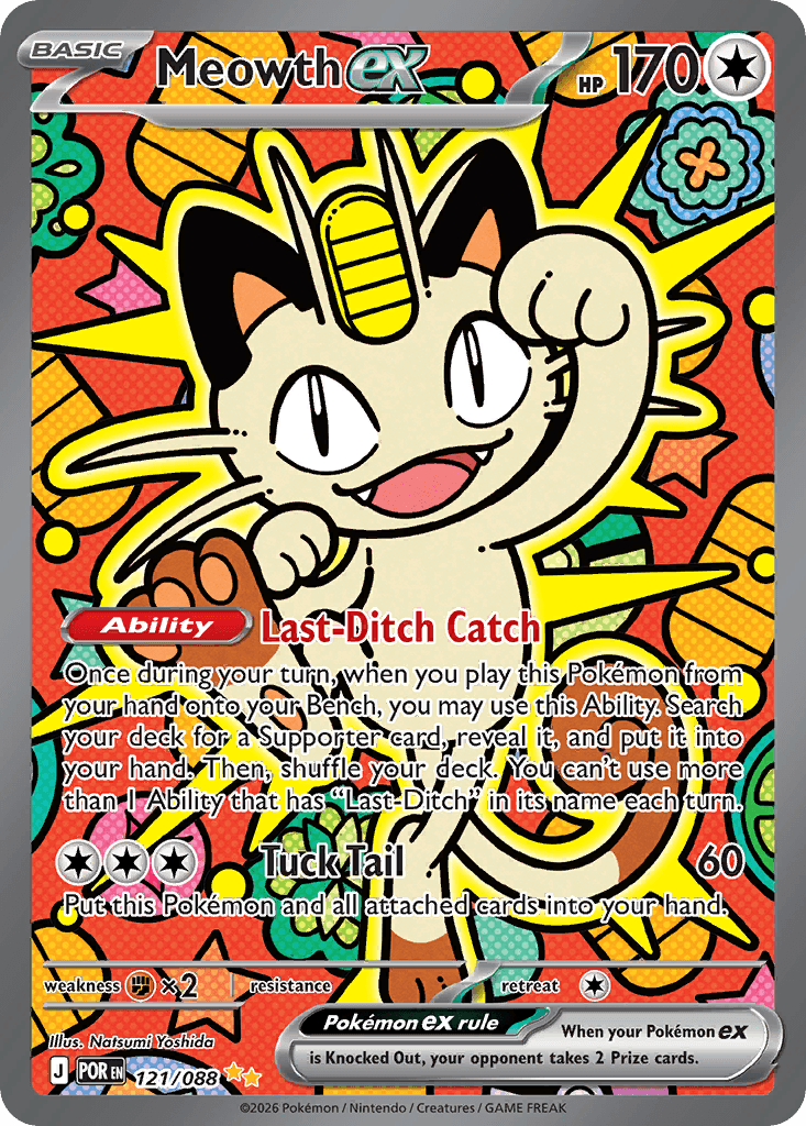 Meowth ex Perfect Order card