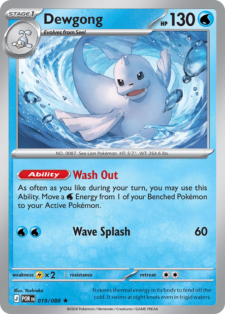 Dewgong Perfect Order card