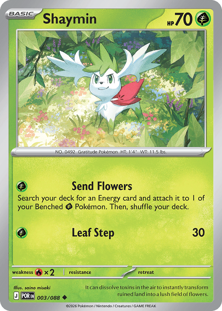 Shaymin Perfect Order card