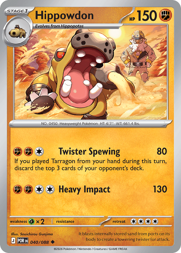 Hippowdon Perfect Order card