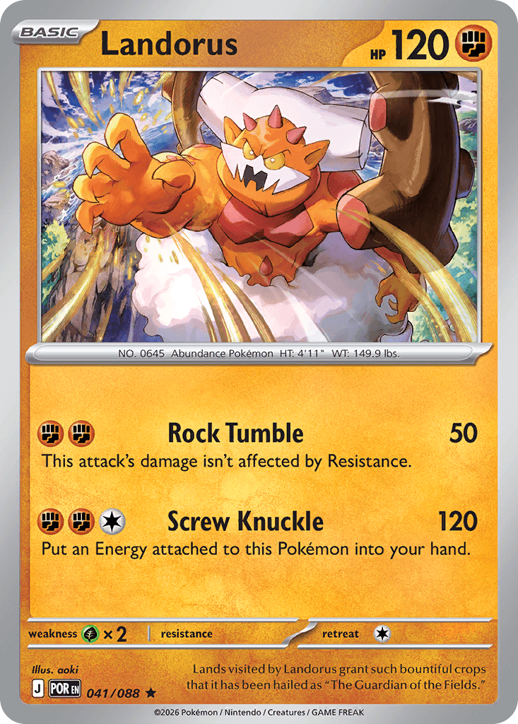 Landorus Perfect Order card