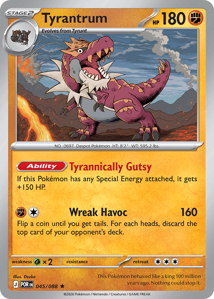 Tyrantrum Perfect Order card