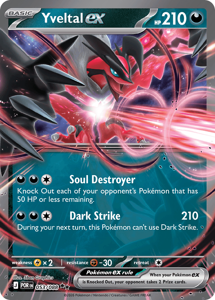 Yveltal ex Perfect Order card