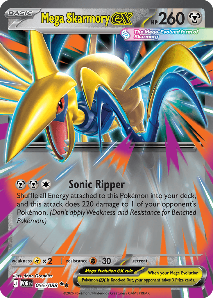 Mega Skarmory ex Perfect Order card