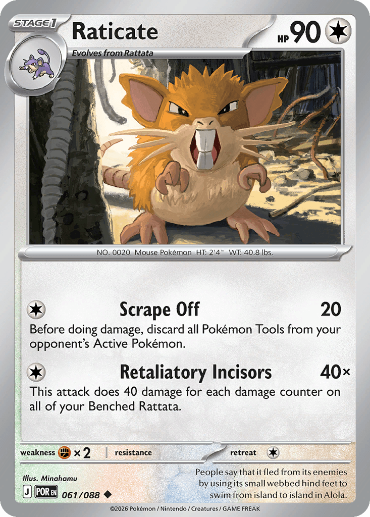 Raticate Perfect Order card