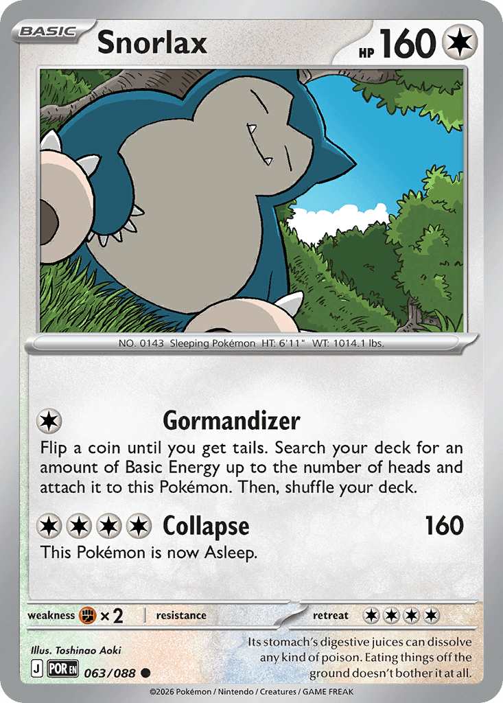 Snorlax Perfect Order card