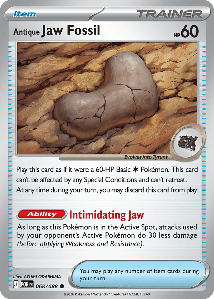 Antique Jaw Fossil Perfect Order card