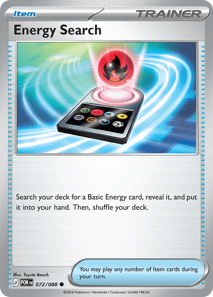Energy Search Perfect Order card