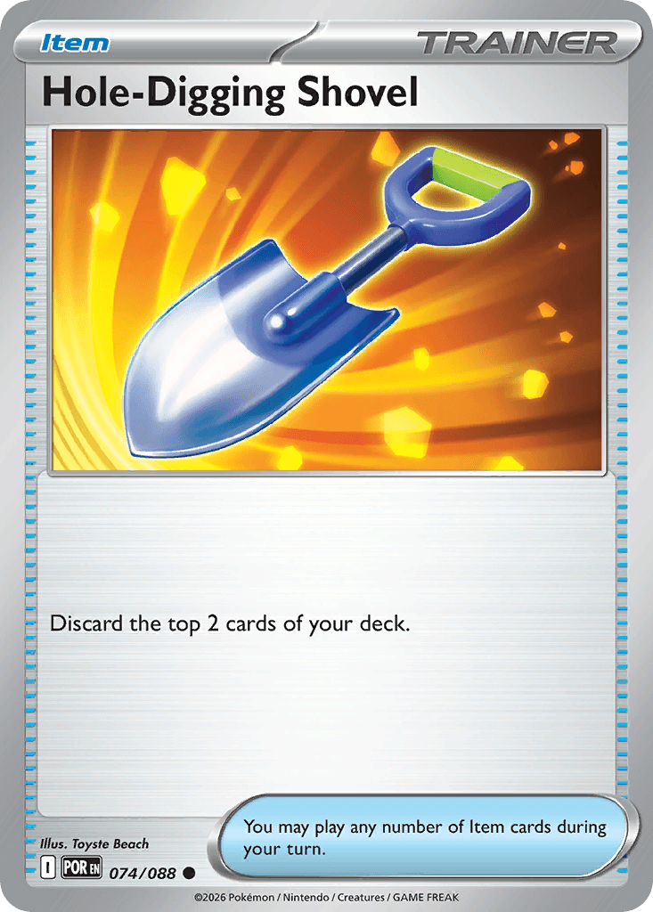 Hole-Digging Shovel Perfect Order card
