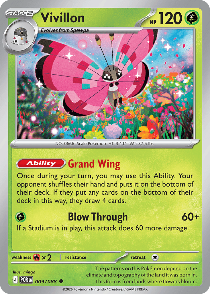 Vivillon Perfect Order card