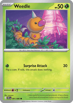 Weedle Chaos Rising card