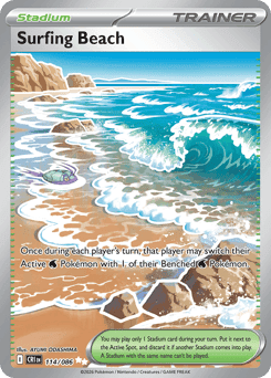 Surfing Beach Chaos Rising card