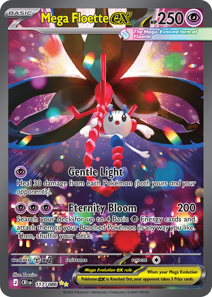 Mega Floette ex Chaos Rising card