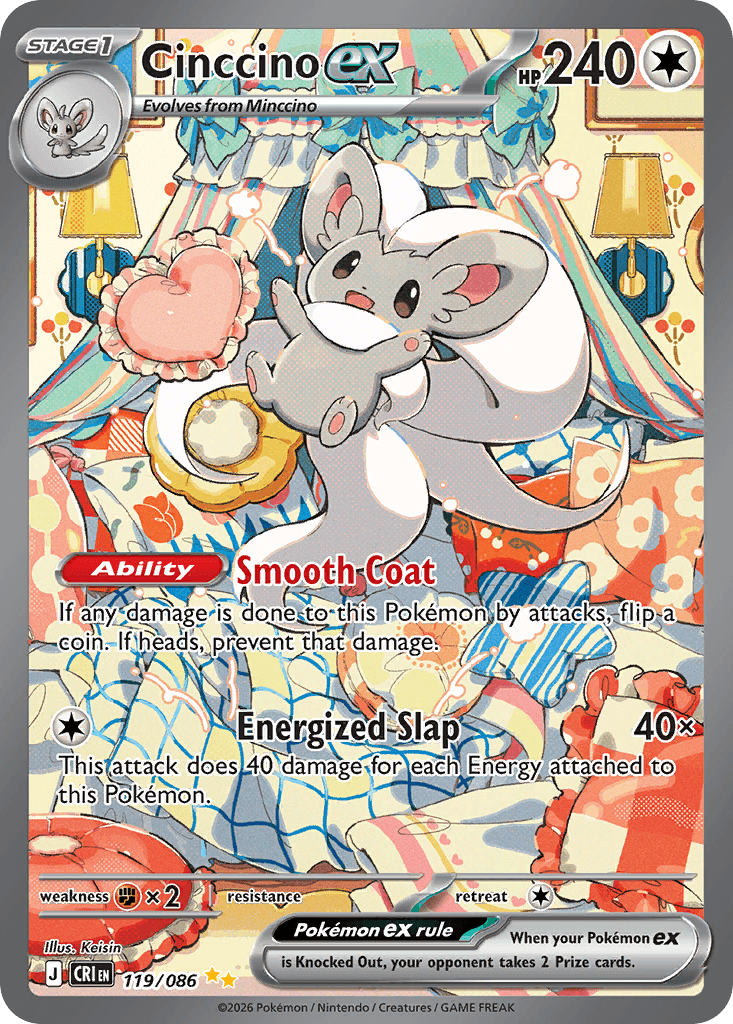 Cinccino ex Chaos Rising card