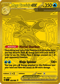 Mega Greninja ex Chaos Rising card