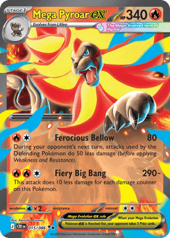 Mega Pyroar ex Chaos Rising card