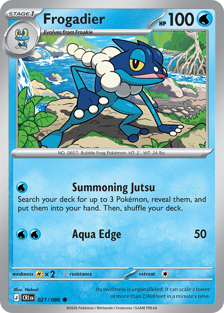 Frogadier Chaos Rising card